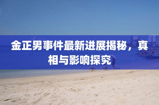金正男事件最新進(jìn)展揭秘，真相與影響探究