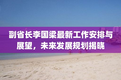 副省長李國梁最新工作安排與展望，未來發(fā)展規(guī)劃揭曉
