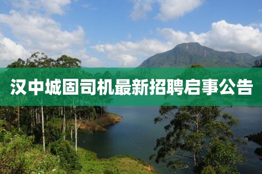 漢中城固司機最新招聘啟事公告