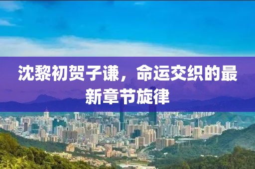 沈黎初賀子謙，命運(yùn)交織的最新章節(jié)旋律