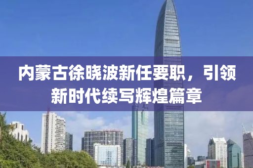 內蒙古徐曉波新任要職，引領新時代續(xù)寫輝煌篇章