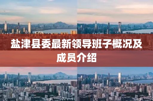 鹽津縣委最新領(lǐng)導(dǎo)班子概況及成員介紹