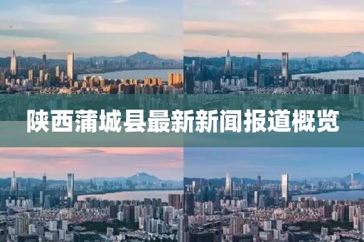 陜西蒲城縣最新新聞報道概覽